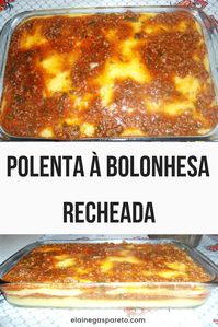 Aprenda o passo a passo completo para fazer uma deliciosa polenta recheada muito gostosa e fácil! #comida #receita #polenta #recipes #cozinha