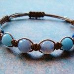Blue Chalcedony, Lapis & Angelite Healing Energy Bracelet
