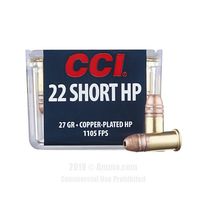 CCI 22 Short Ammo - 100 Rounds of 27 Grain CPHP Ammunition #22Short #22ShortAmmo #CCI #CCIAmmo #CCI22Short #CPHP