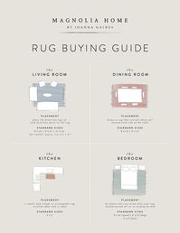 From The Magnolia Home Blog: "Choosing the Best Rug for your Space" #homedecorlivingroom