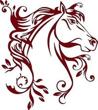 Horse Flowers Tribal Rodeo Cowgirl Western Car Truck Window Vinyl Decal Sticker