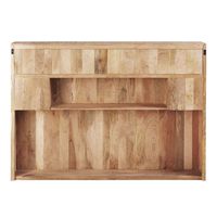 Solid mango wood headboard with storage W 140cm Manufacture | Maisons du Monde