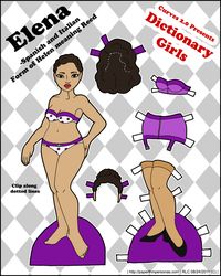 dictionary-girls-paper-dolls-elena - chubby, plus-sized, heavy, overweight