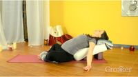 How to achieve Supported Reclined Goddess Pose for complete surrender. Try this prenatal restorative yoga pose to rest and rejuvenate.
