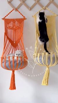 Emma Yang on Instagram: "Happy cat, Happy life:) If you like the look, please don’t hesitate to get in contact or you could find the style in our Etsy store, link in bio. . . . #catbed #cathouse #catlovers #cattree #catolicos #catinstagram"