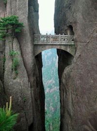 Tibet- possible the bridge of immortals could be in china, but you know, that story