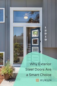 When it comes to exterior doors like front doors, steel doors have become increasingly popular over the years! Let’s see why these types of front doors are a smart choice, and how steel doors compare to other popular materials like wood and fiberglass.
