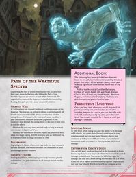 Scream, Disappear, Fly! Terrify your enemies with the spooky barbarian subclass | The Path of the Wrathful Specter : UnearthedArcana