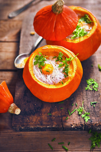 Ma recette de velouté de potimarron et oeuf cocotte - Laurent Mariotte