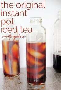Pressure Cooker Iced Tea | Step aside cold brew coffee, this pressure cooker iced tea is the new summer staple! Learn how to use your Instant Pot or other pressure cooker to make tea! {gluten free, vegan, dairy free, paleo} | cravethegood.com