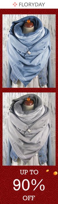 Geometric scarves, comfy, warm, new look.