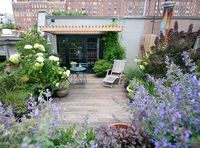 A Chelsea, N.Y. rooftop by Brook Landscape does a credible job of evoking some Provencal chic.