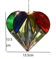 Stained Heart-shaped Suncatcher-The Best Gifts