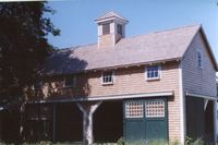 This 1880s barn was rebuilt with 80% recycled boards and timbers