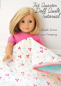 fat quarter doll quilt