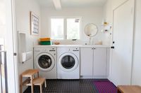 This Utah Family's Laundry Room Is Clever with Its Ceiling Drying Rack