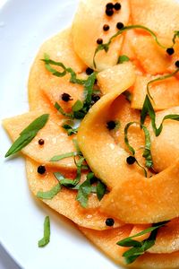 Black Pepper and Honey-Marinated Cantaloupe with Basil | Saveur
