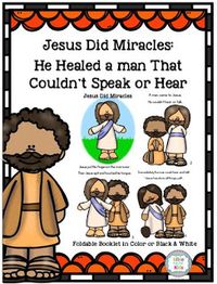 Jesus Heals a Man that Couldn't hear or Speak #Biblefun #NTBiblelesson #preschoolbiblelessons #lifeofjesus