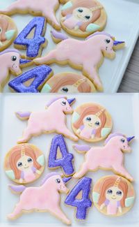 Fair unicorn unicórnio e fadas biscoitos decorados cookies www.maecomacucar.com.br