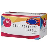 Self Adhesive Labels. 200 labels. Dimensions: 89 x 36mm (Approx.)