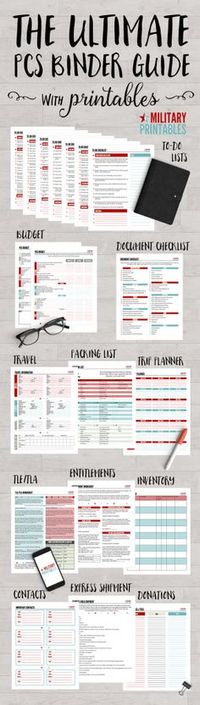 The Ultimate PCS Binder Guide with printables, perfect for military moves