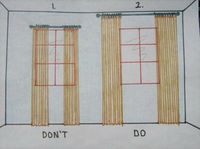 SUPER helpful. Interior design cheat sheet. Info on curtains, rugs, table sizes, etc.