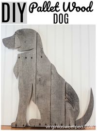 Use pallet wood to make a dog to use as home decor. This can hang on a wall, be used on a mantel, or be displayed on a shelf. Learn how to make your own!