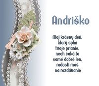 Andriško - prianie k meninám