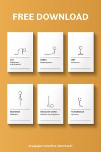 You can download high quality yoga pose illustrations to create visually appealing yoga sequences and share them on Instagram, Facebook, Pinterest etc. Whether you’re teaching a group of students, or you’re hosting a workshop at a retreat, Yoga Cards make it easy to teach yoga. They have the same information as the cheat sheets, but in a more engaging format. You can use them to create your own printable cheat sheet, or to print and cut them out into a physical deck for your students.