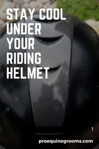 How to stay cool under your riding helmet!