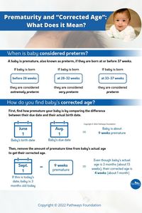 Corrected age? Adjusted age? What does this all mean to parents of preemies? Here's a simple breakdown. #newborn #newbornbaby #pediatrics #preemie #prematurebaby #NICUbaby #babytips