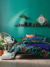 Soft furnishings and linen are an easy way of introducing some colour in the house. For the bedroom too, you can pick sheets and duvets in bright, vibrant tones to offset the grey monsoon pall. Image courtesy, Linenhouse