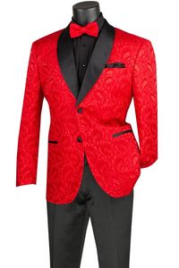 Vinci Men's 2 Button Sport Coat - Vibrant Jacquard