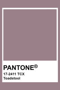 PANTONE 17-2411 TCX Toadstool #pantone #color #mauve