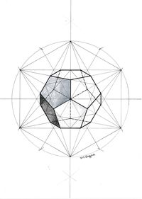 #dodecahedron #solid #polyhedra #geometry #symmetry #handmade #mathart #regolo54