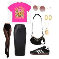 Saia de couro e meia-calça: Quer saber como usar sua saia de couro com meia-calça? Temos toneladas de exemplos de roupas para mostrar como você pode fazer isso.