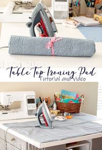 Ironing Pad for Table Top sewing tutorial and video diy from life sew savory