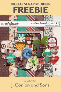 Coffee Break mini kit freebie from Blagovesta Gosheva