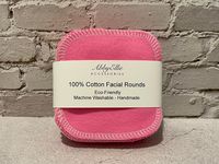 Excited to share this item from my #etsy shop: Reusable Cotton Facial Rounds 4”x4” | Washable Makeup Remover Pad| Eco Friendly Cotton Rounds - Pink