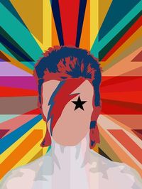 Bowie Pop Union - David Bowie Pop Art Portrait, 2016 - Editions from £20 - Big…