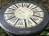 Hand Painted Clock Table Transformation at Knick of Time