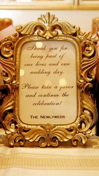 Favor table with mini wine bottles