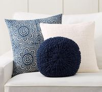 Mosaic Navy Pillow Cover Set | Pottery Barn