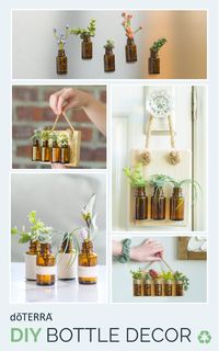 Are you in need of a DIY project? Turn your empty bottles into bottle decor!