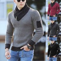 Season:Fall,Spring; Fabric:Knit; Sleeve Length:Long Sleeve; Look After Me:Washable; Gender:Men's; Style:Ethnic Style; Elasticity:Micro-elastic; Occasion:Daily; Sweaters Type:Sweater,Pullover; Fit Type:Loose Fit; Pattern:Color Block; Design:Knitted; Neckline:Turtleneck; Front page:FF; Listing Date:11/04/2021; Production mode:Self-produce; Bust:; Length:; Shoulder Width:; Sleeve:; Special selected products:COD