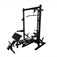 Buy Squat Half Rack with Lat Pulldown & Row Pulley. Ntaifitness Half Rack System allows you to do all the core lifts from squats and bench press to lat pulls low rows, and leg extensions. Add Lat functionality to your Rugged Half Rack, a plate load carriage adds resistance to lat and cable exercises.