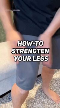 Alternative leg strengthening routine if you can’t squat or lunge. We’re doing this from the couch! You could also perform the exercises from a chair and yoga mat. Do 10 to 15 repetitions or whatever you can. Repeat 2-3 times a week. I added the sit stand as an option. #beginnerworkout #homeworkout #beginner #indoorworkout #fitsporation #fitnessmotivation #workoutmotivation #beginnerfriendly #workout #fitnessjourney #lowimpact #fitness