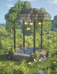 Click through to see my YouTube tutorial for this build with all the block info and mod details! 🍄🌿✨ #minecraft #minecraftfairy #fairy #fae #faerie #fairytail #fairytale #magic #magical #cottagecore #minecraftcottagecore #minecraftfairytale #gazebo #minecraftfairytail