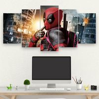 Olha que olhar sexy e encantador 💏 . . Kit 5 Quadro decorativo mosaico #casanova #quartogamer #rocolorgeek #nerd #geek #decoracao #gamer #setupgamer #quartogamer #jogos #deadpool #marvel