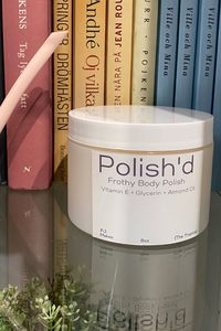 Polish’d - The Frothy Exfoliating Polish Your Body Deserves Made With Glycerine, Vitamin E & Almond Oil Leaves Your Skin Baby Soft. Every time #bodypolish #bodyscrub #whippedbodypolish #bodycare #selfcare #exfoliate #sugarscrub #handmade #shopsmall #etsy